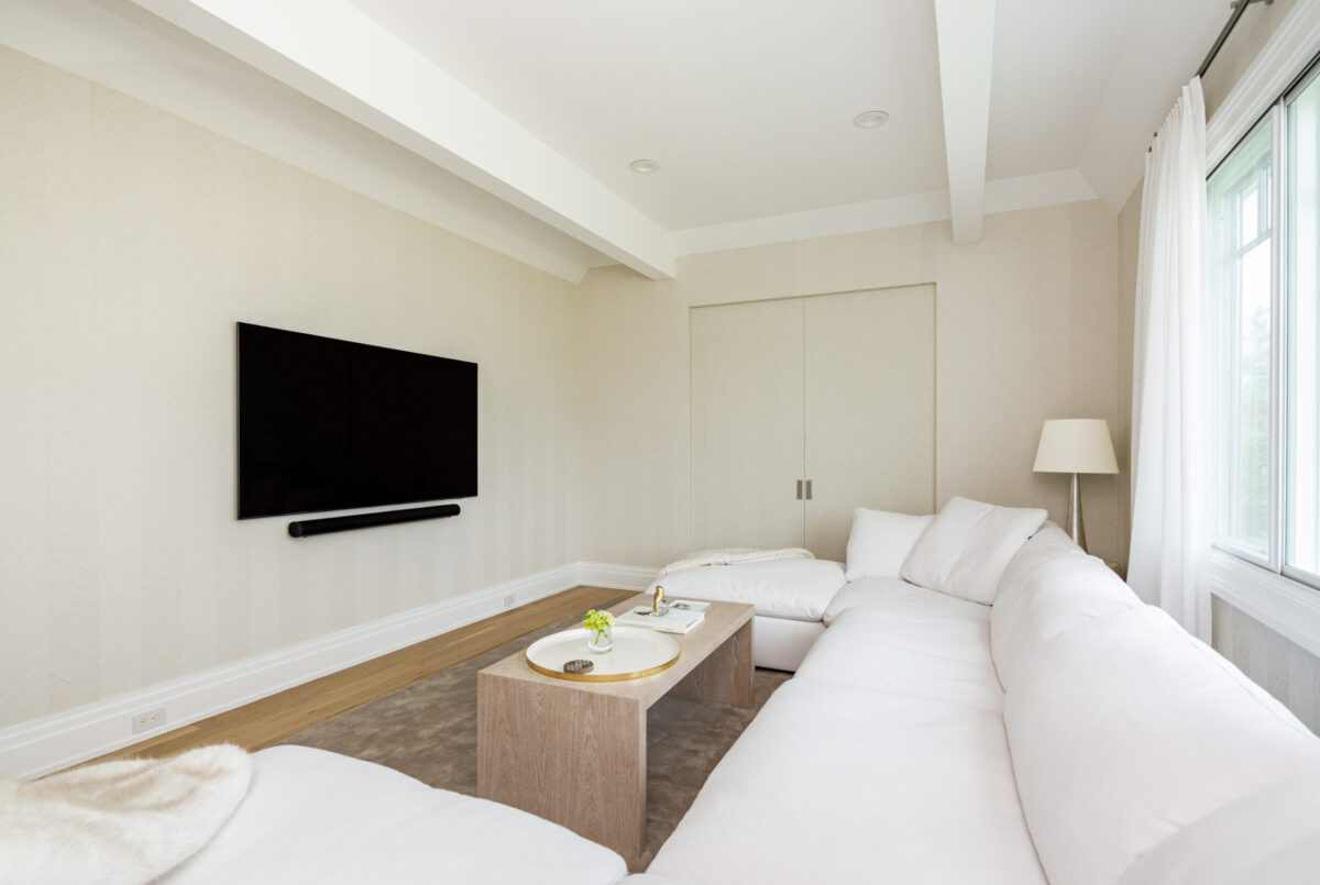 Den Lounge With TV - Main Level