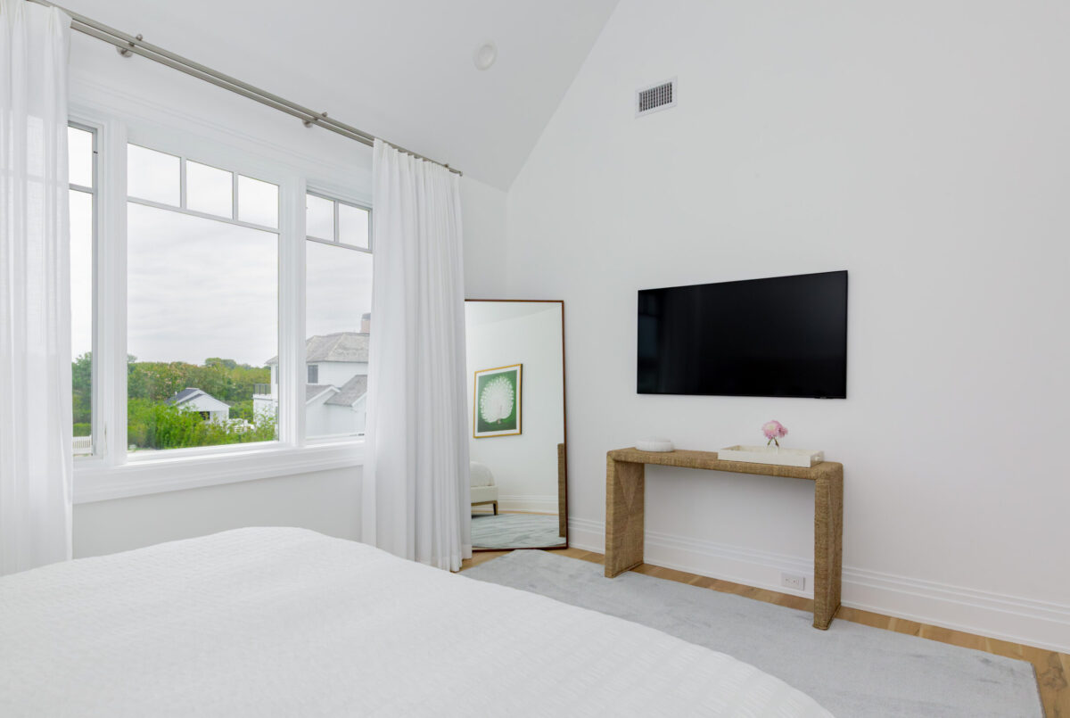 Bedroom 1 TV & Window - Upper Level