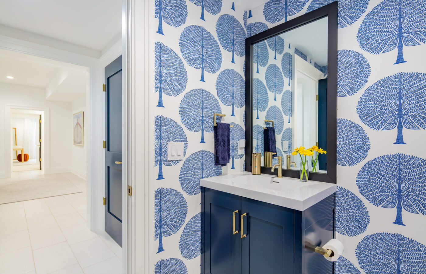 Powder Room Vanity - Lower Level