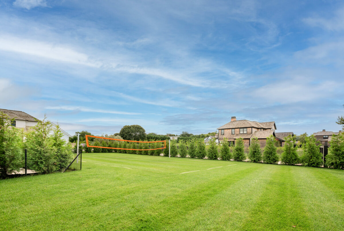 Volleyball Court & Lawn – Backyard