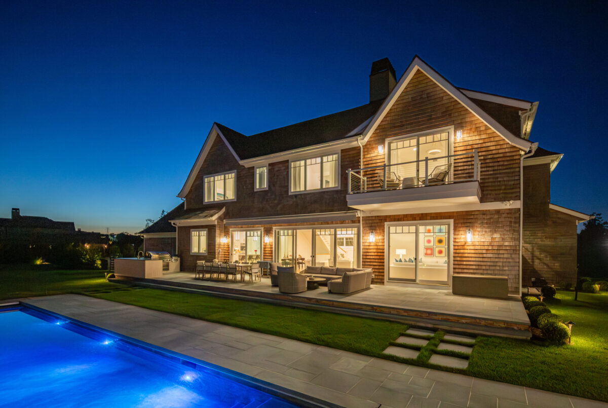 Outdoor Terrace At Dusk – Backyard