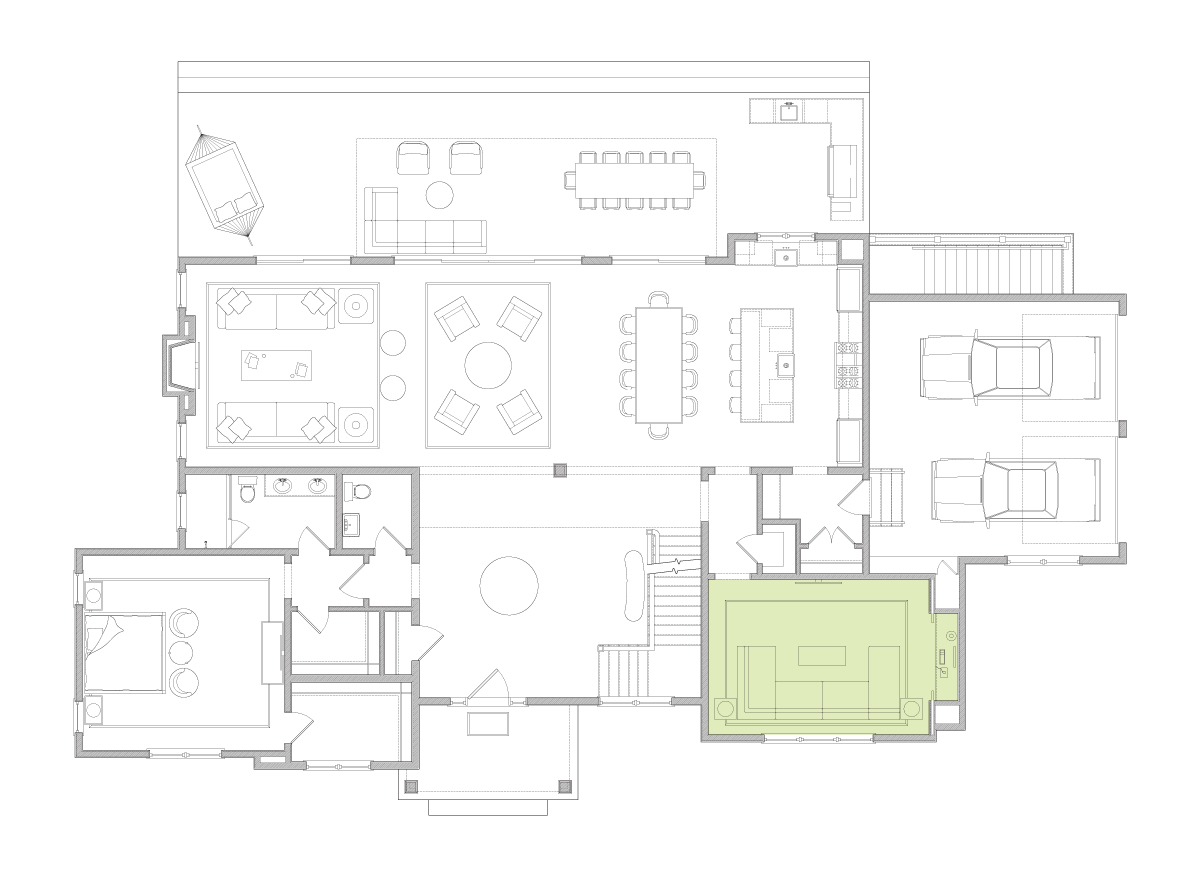 Den - Main Level - Hamptons Luxury Stay