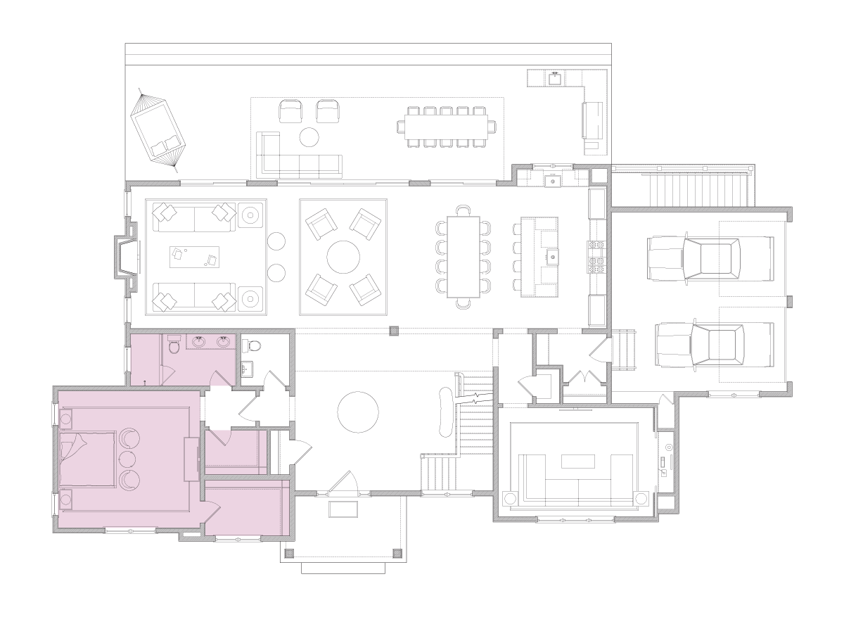 Junior Primary Suite - Main Level - Hamptons Luxury Stay